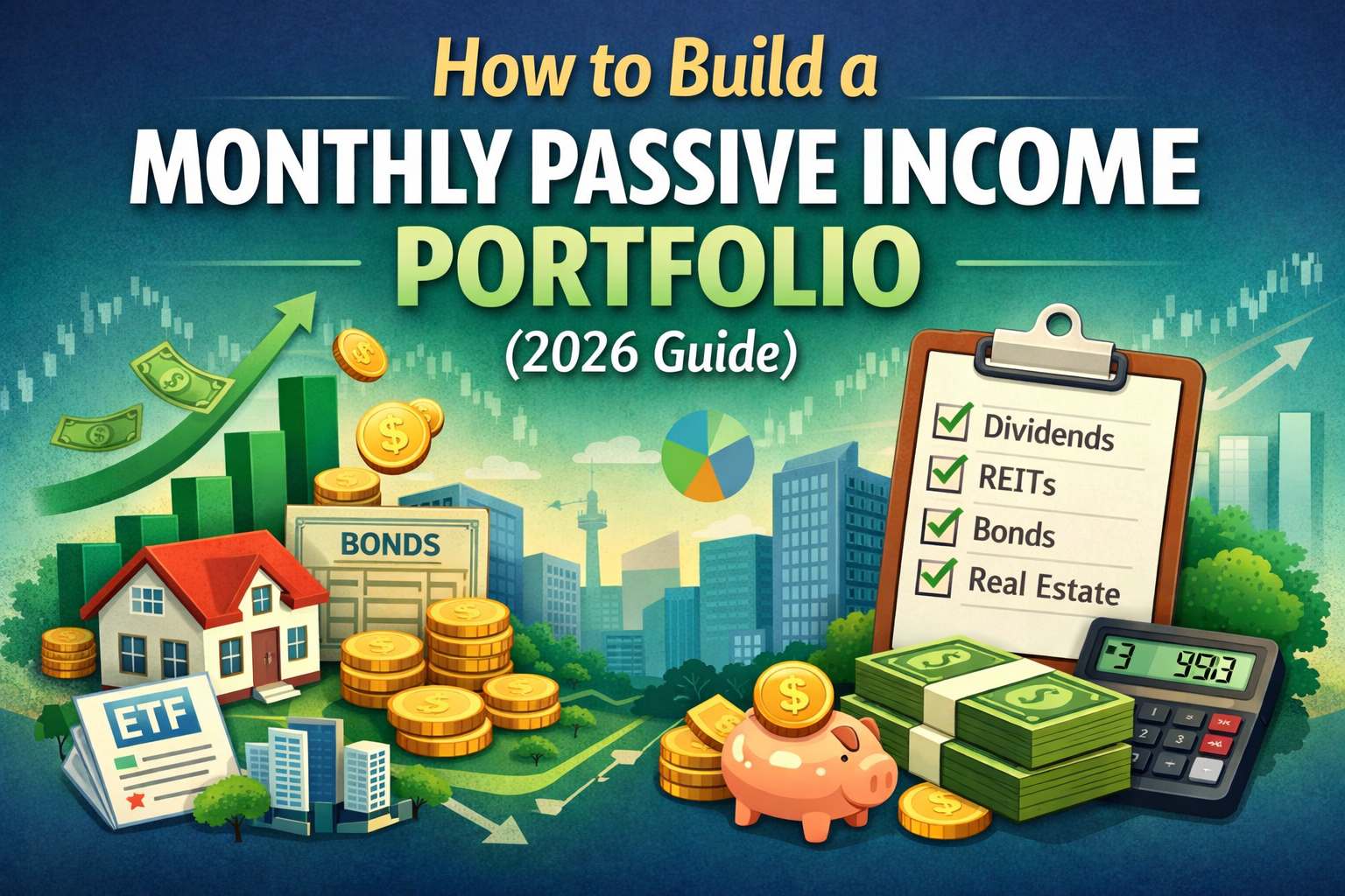 How to Build a Monthly Passive Income Portfolio (2026 Guide)