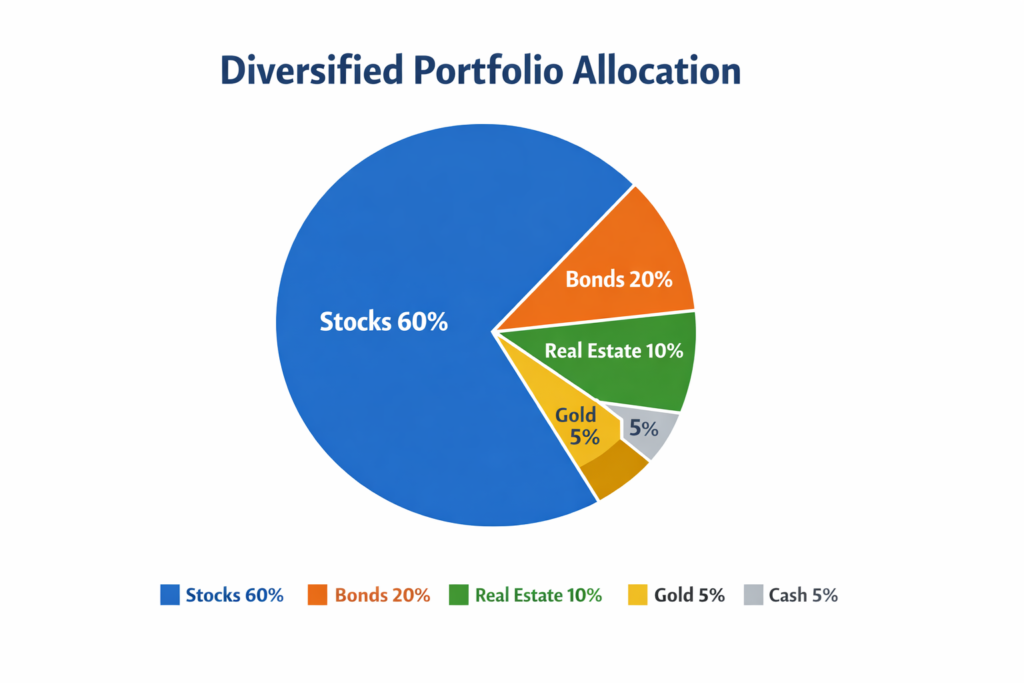 diversified portfolio allocation chart