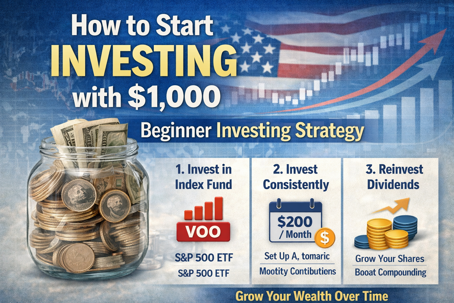 How to Start Investing with $1,000: 8 Powerful Steps to Build Wealth (Beginner Guide)