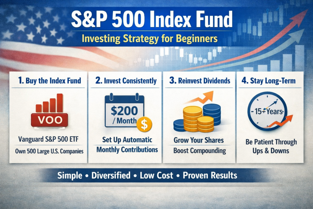 S&P 500 index fund investing strategy for beginners