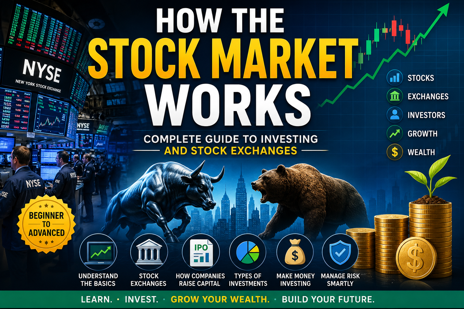 How the Stock Market Works - Complete Guide to Investing and Stock Exchanges