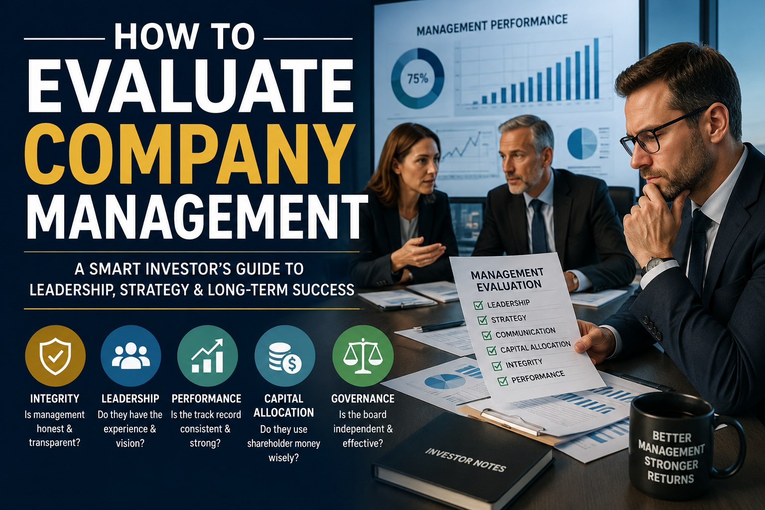 how to evaluate company management