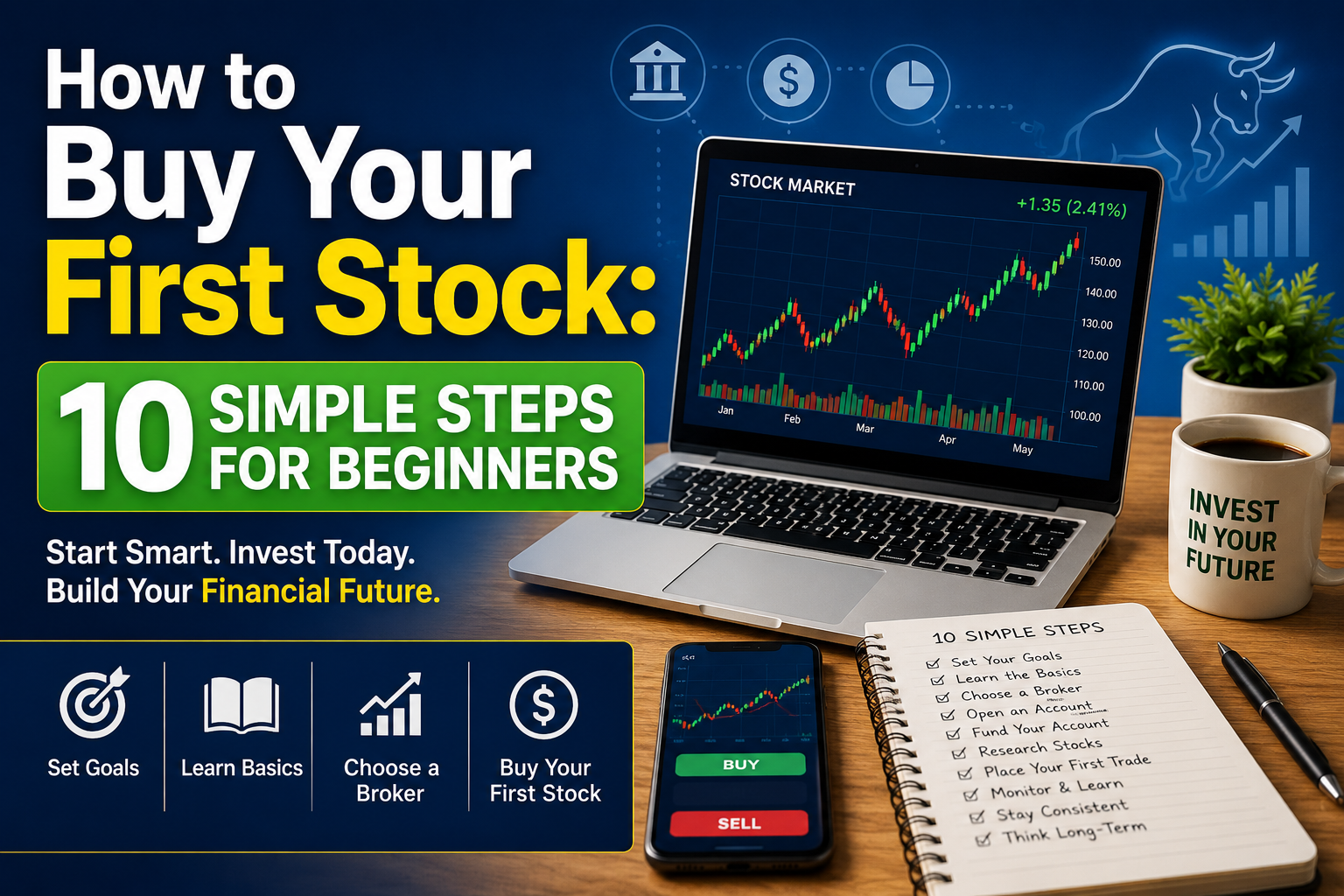 How to Buy Your First Stock: 10 Simple Steps for Beginners