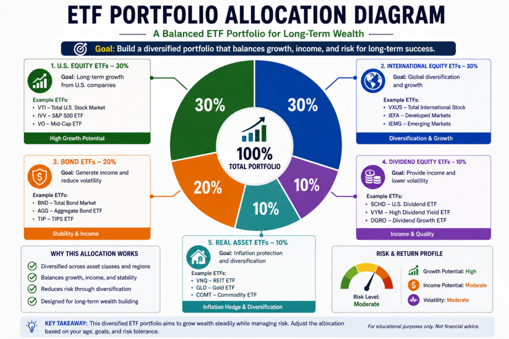 ETF Portfolio Allocation Diagram