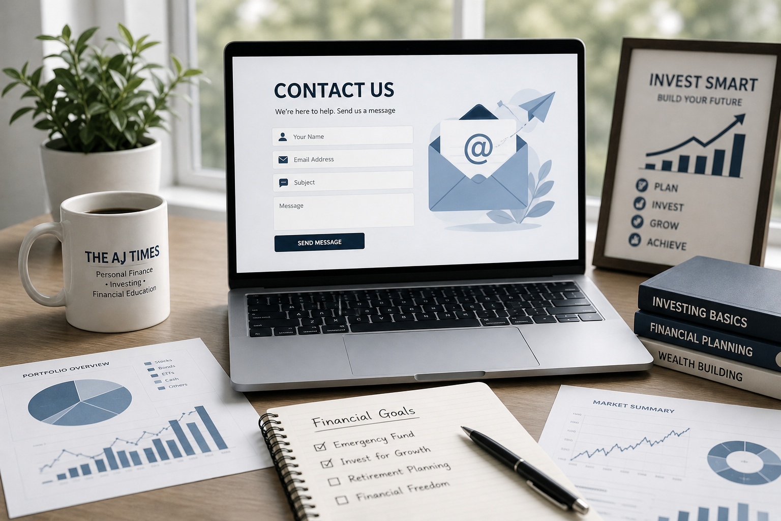 Contact Us - The AJ Times personal finance and investing